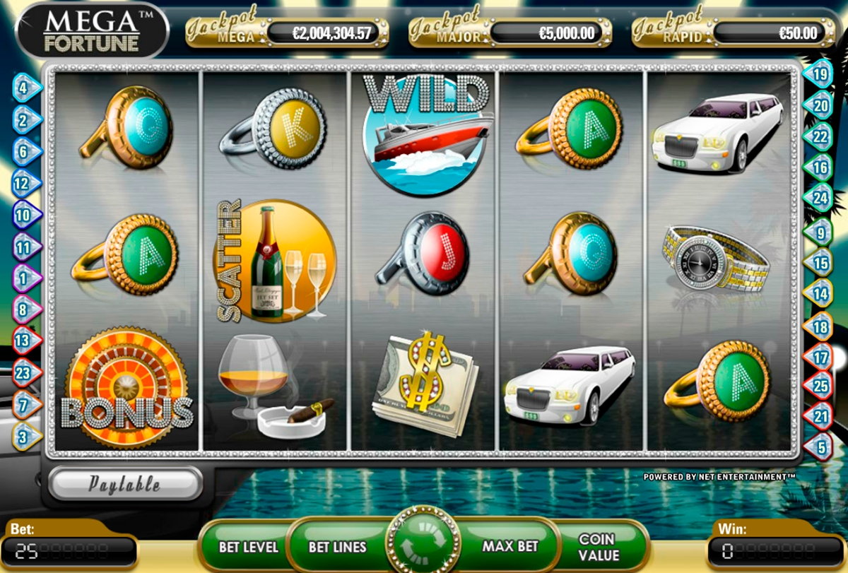 Видеослоты «Mega Fortune» на портале казино Вулкан Старс